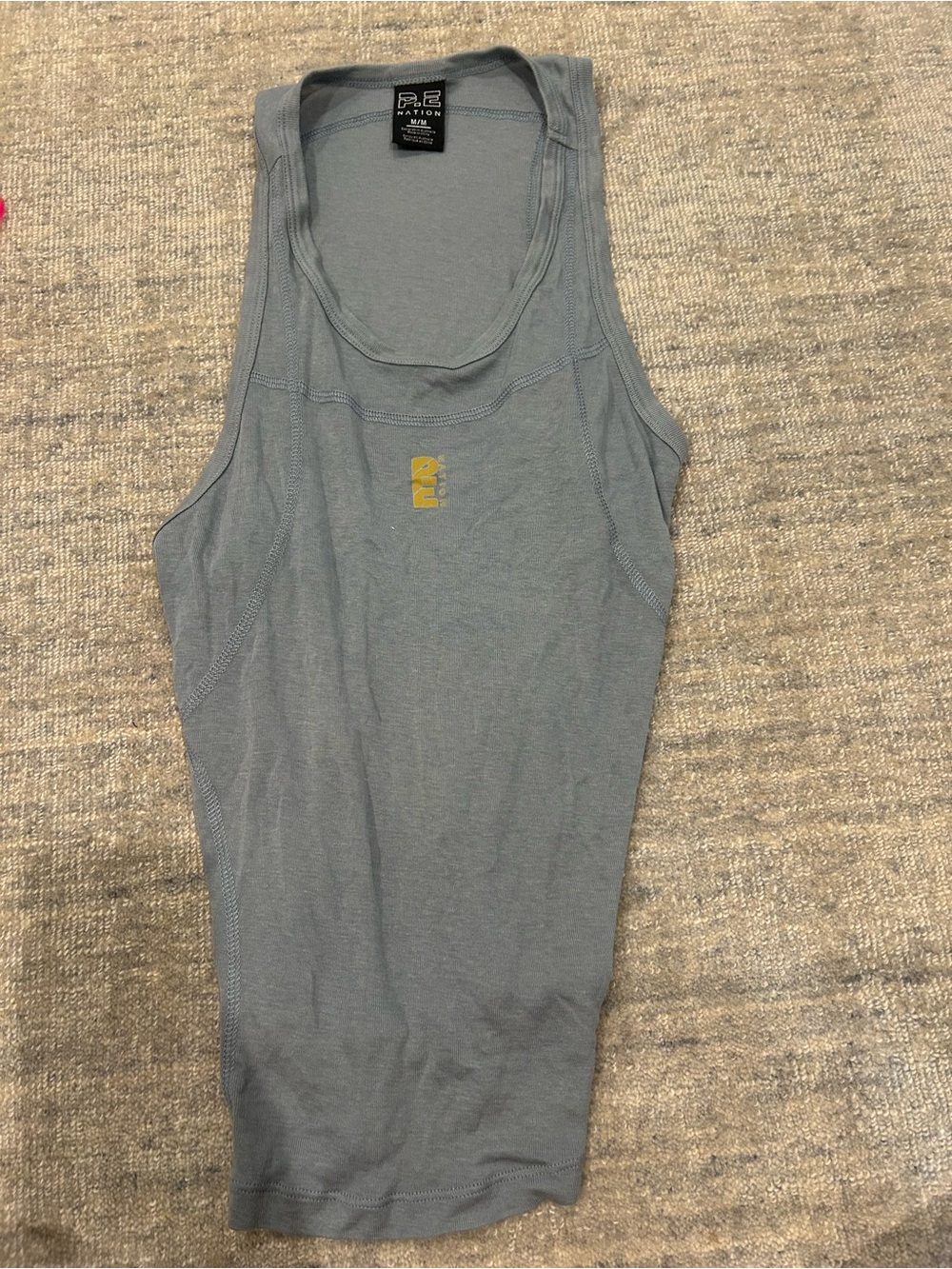 pe nation tank grey blue color